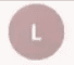 Gray circle with white letter "L".