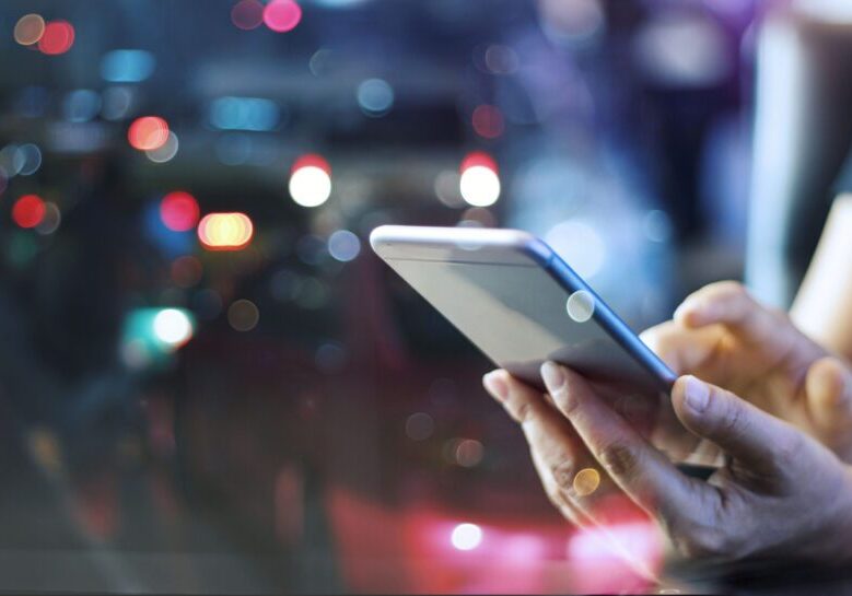 "Person texting on their smartphone, navigating online dating, relationship communication, and modern romance through messaging apps."
